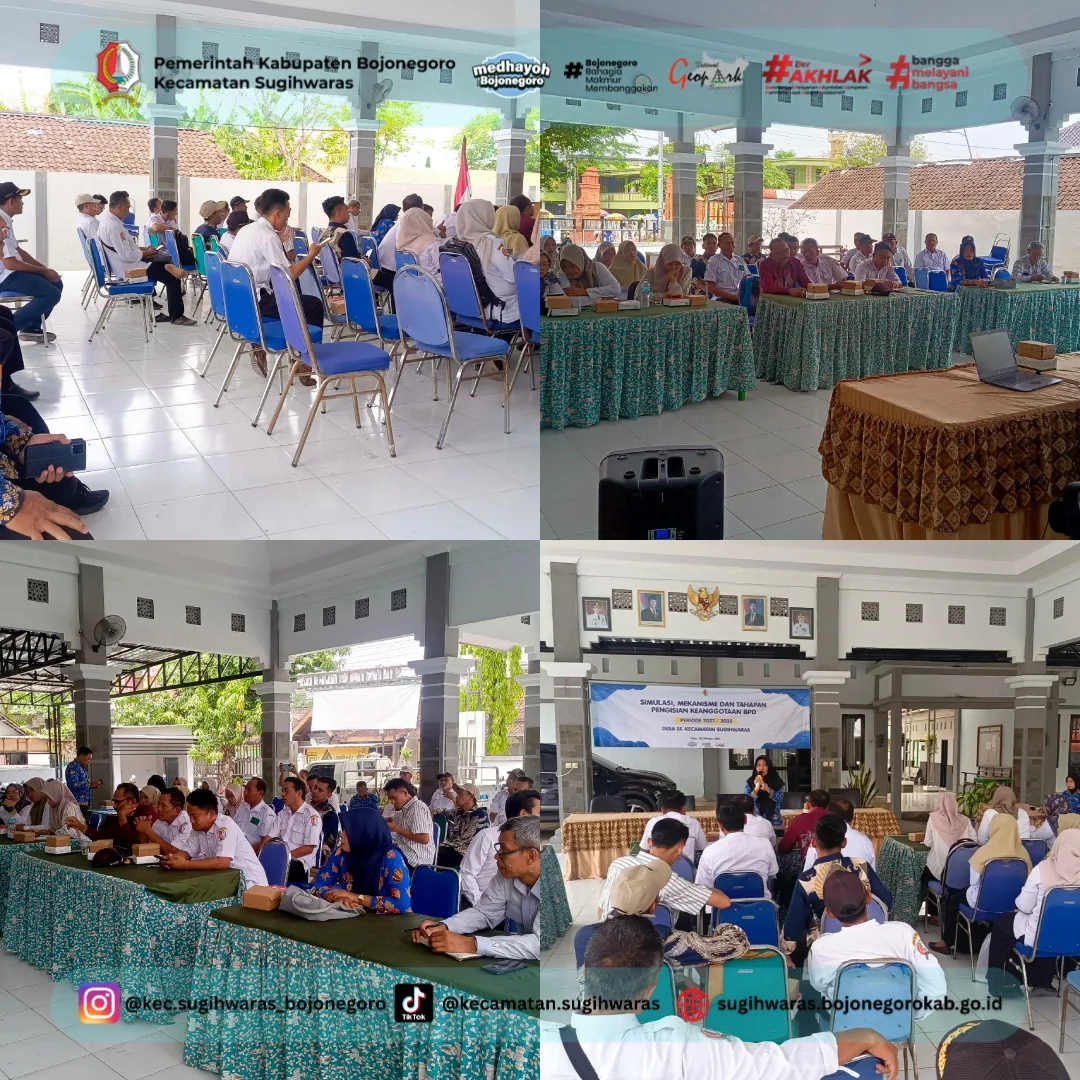 Simulasi Pengisian Keanggotaan BPD Digelar di Pendopo Kecamatan Sugihwaras