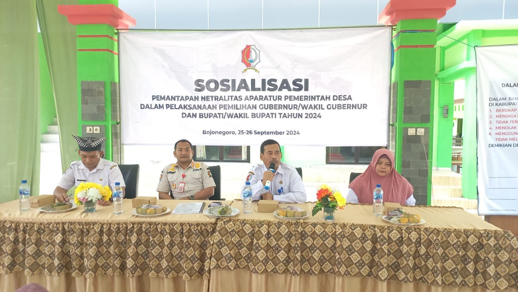 SOSIALISASI NETRALITAS ASN DAN KEPALA DESA PADA PEMILIHAN KEPALA DAERAH TAHUN 2024