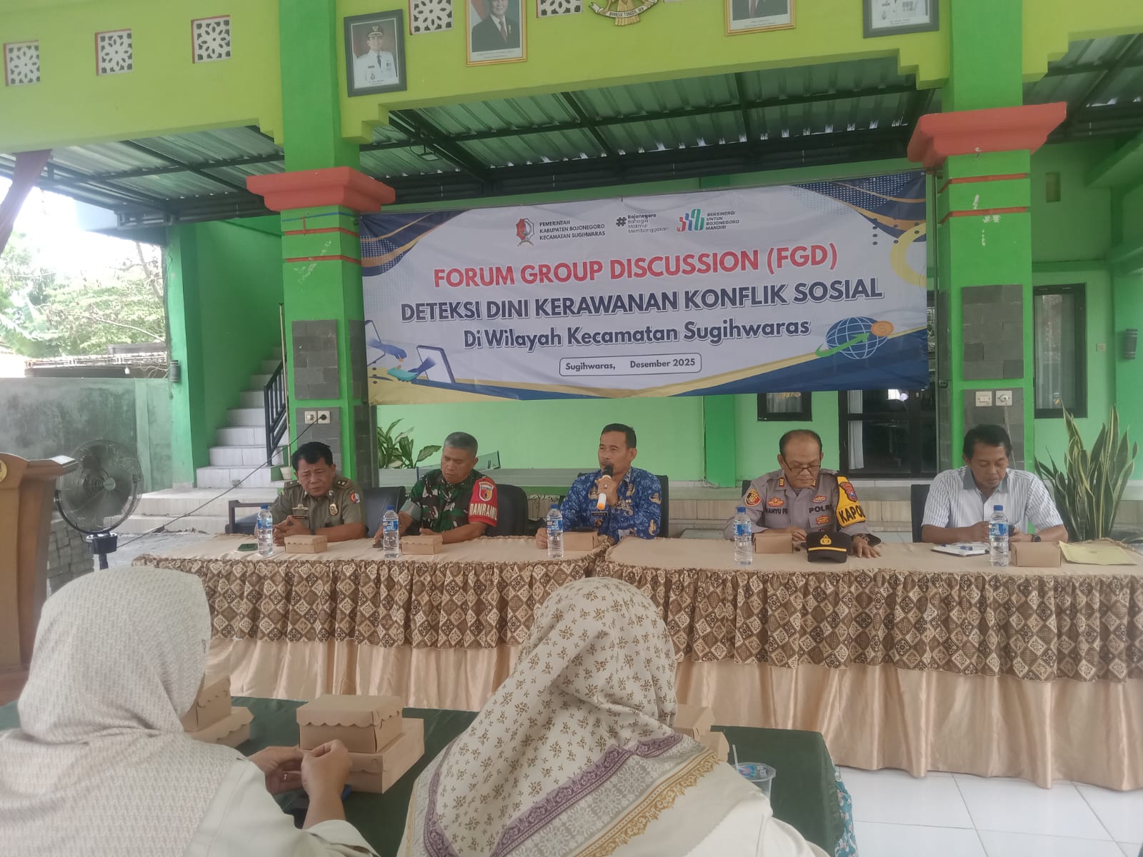 Perkuat Stabilitas Wilayah, Kecamatan Sugihwaras Gelar FGD Deteksi Dini Kerawanan Konflik Sosial