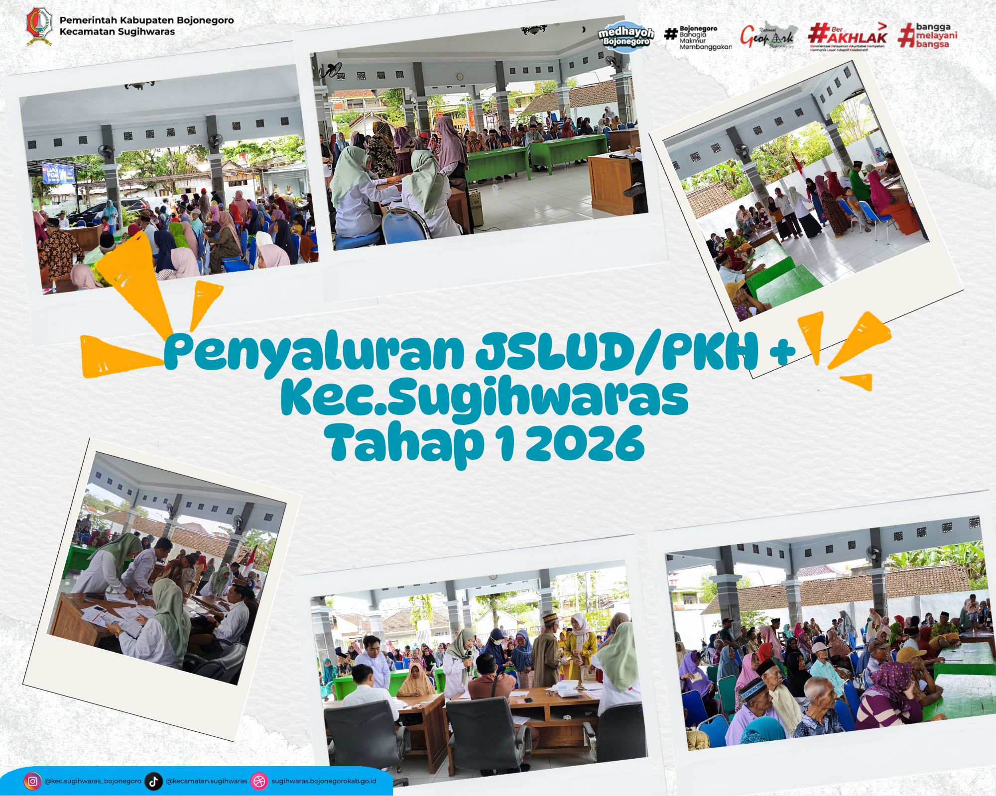 Penyaluran JLSUD /PKH PLUS Kec.Sugihwaras Tahap 1 Tahun 2026