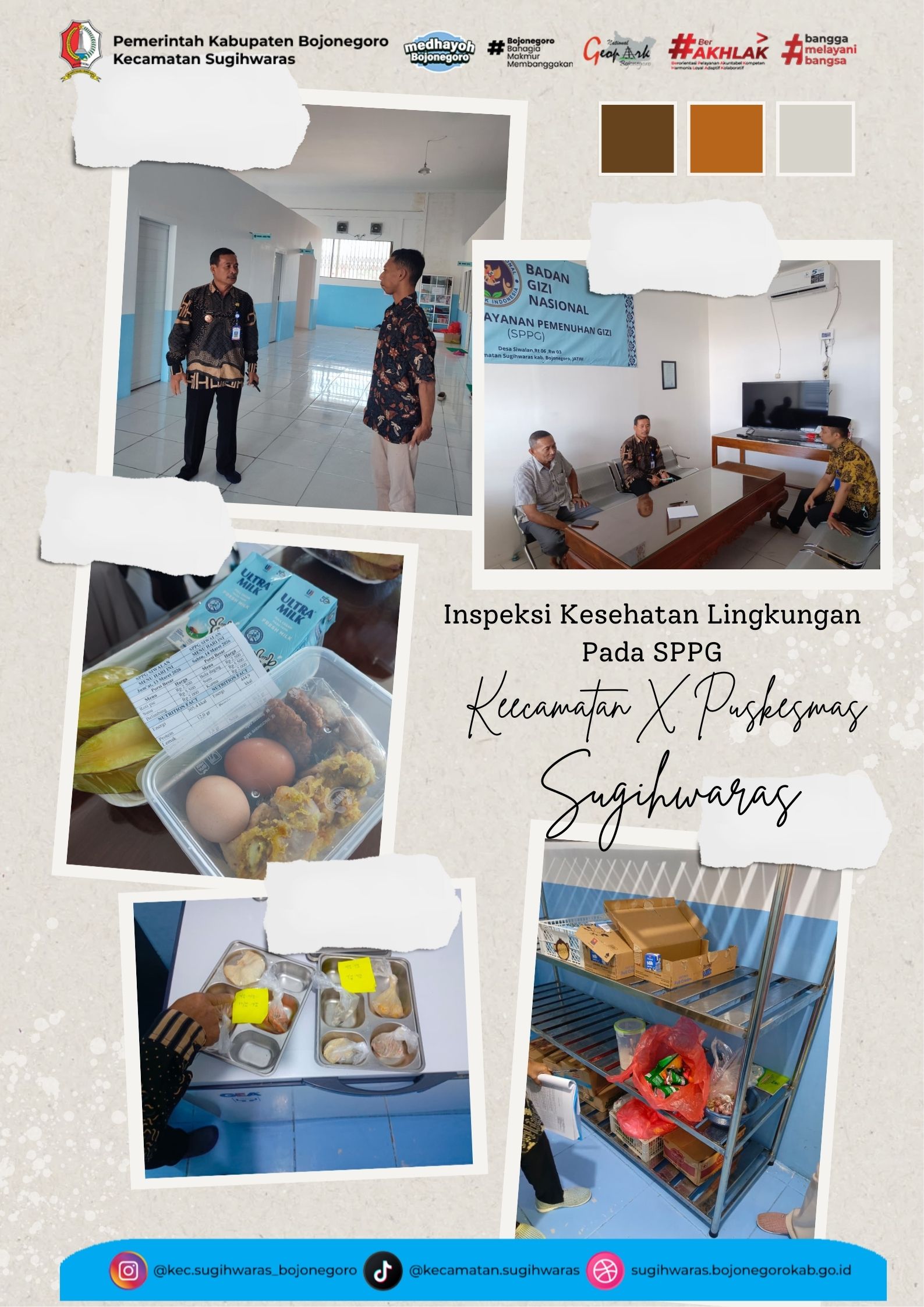 INSPEKSI KESEHATAN LINGKUNGAN DAN MONITORING KESESUAIAN MENU PADA SPPG