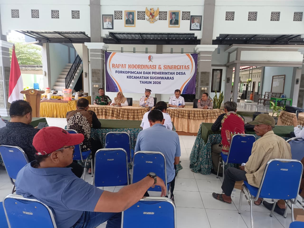 Perkuat Sinergitas, Forkopimcam Sugihwaras Gelar Rapat Koordinasi Bersama Pemerintah Desa Tahun 2026