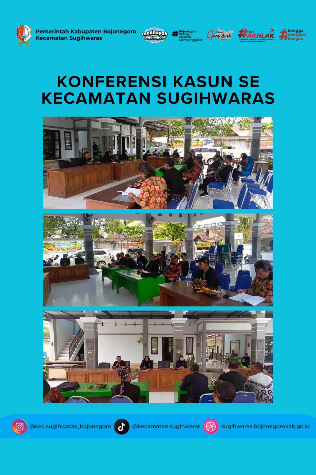 Optimalkan Peran Kewilayahan, Pemerintah Kecamatan Sugihwaras Gelar Konferensi Kasun Se-Kecamatan