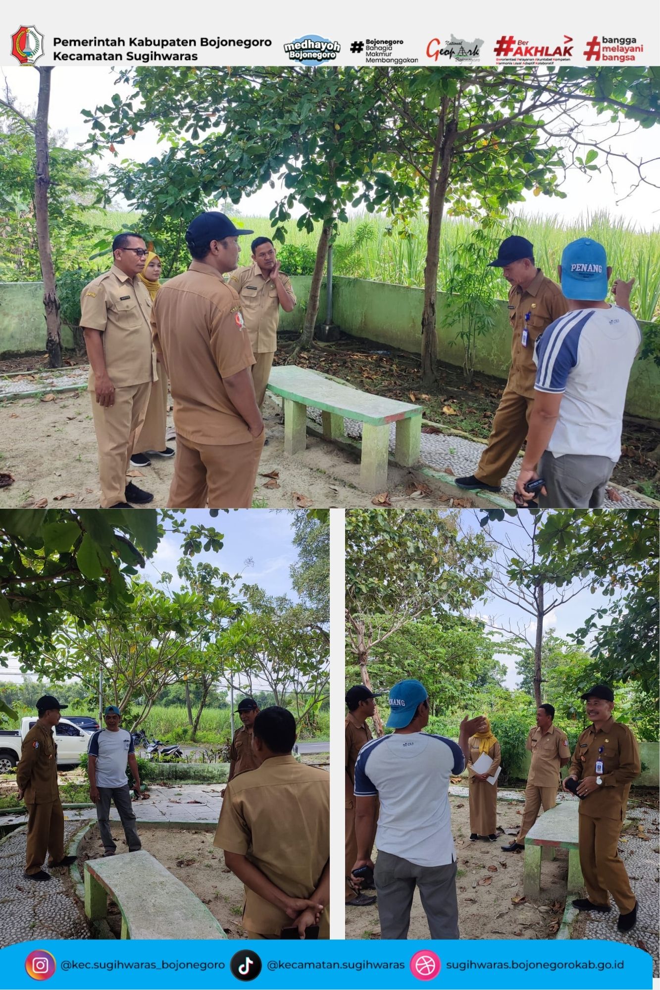 Survey Lokasi TPS 3R oleh Dinas Lingkungan Hidup,Kecamatan Sugihwaras dan Pemerintah Desa Bulu.