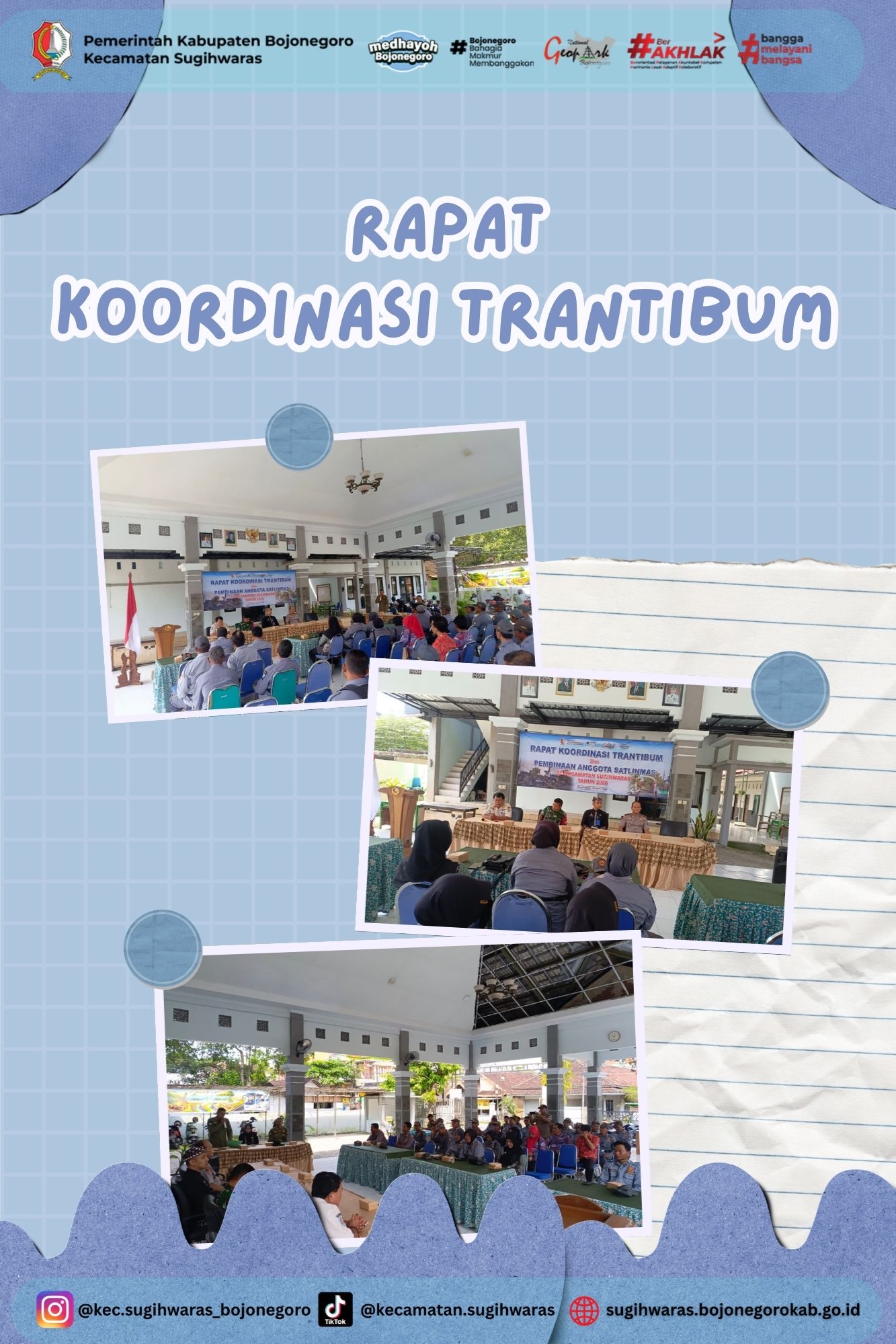 Kecamatan Sugihwaras Gelar Rapat Koordinasi Trantibum dan Pembinaan Satlinmas 2026