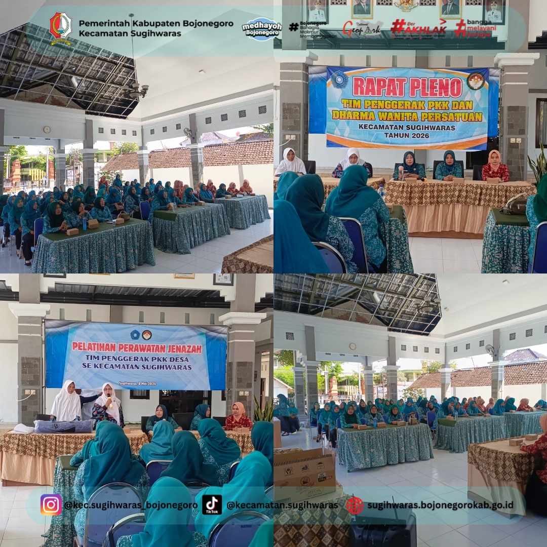 TP PKK & Dharma Wanita Sugihwaras Gelar Rapat Pleno & Pelatihan Perawatan Jenazah 2026.