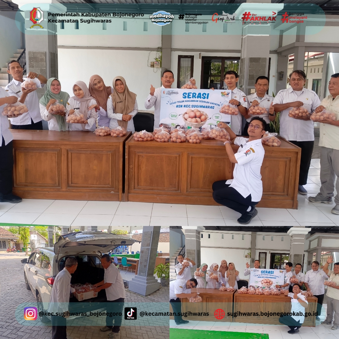 Serap Telur GAYATRI, ASN kecamatan Sugihwaras ringankan KPM Telur Gayatri Lokal