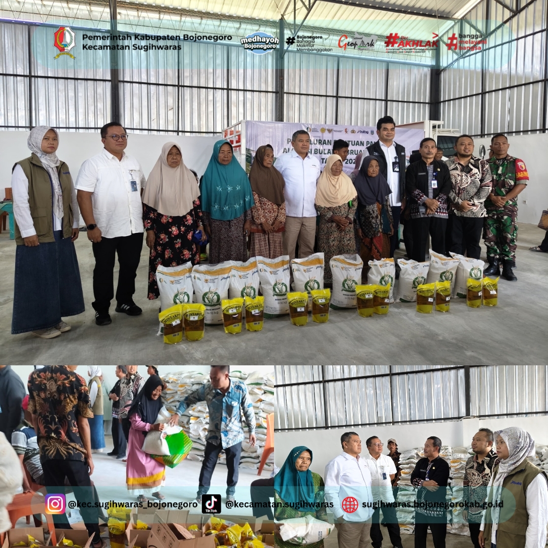 Sinergi Lintas Sektoral, Bulog Pusat Monev Bantuan Pangan di Bojonegoro