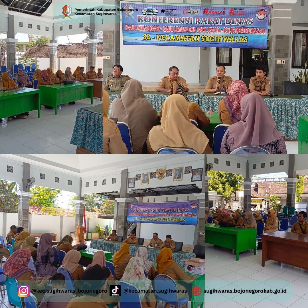 Rapat Dinas Kaur se-Kecamatan Sugihwaras: Sinergi bangun desa yang akuntabel.