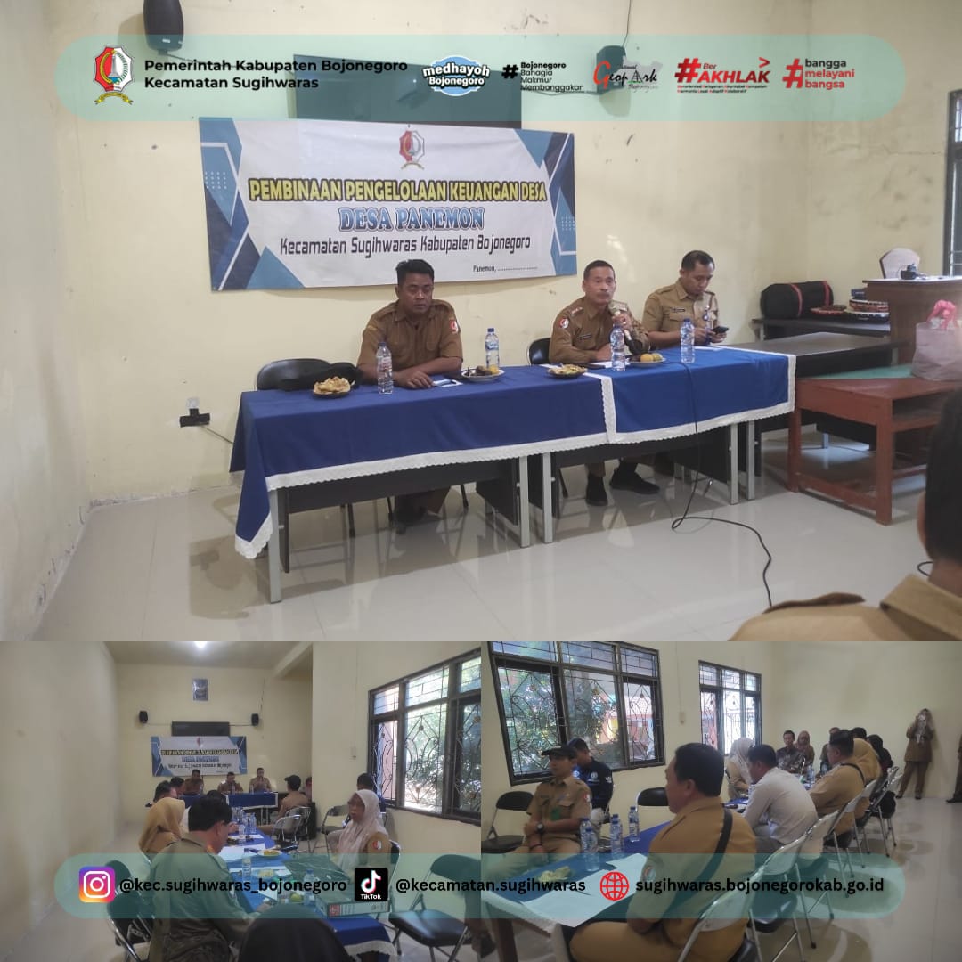 Transparansi Anggaran, KecamatanSugihwaras Gelar Monev APBDes Semester 1 Tahun 2026 di Desa Panemon
