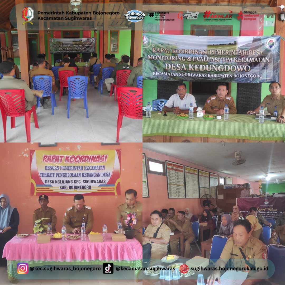 Monev APBDes Desa Nglajang & Kedungdowo Sugihwaras: Pastikan Program Tepat Sasaran