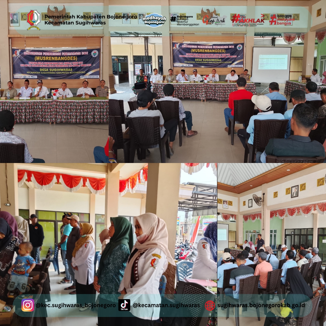 Desa Sugihwaras Gelar Musrenbangdes Susun RKPDesa 2027 & DURKP 2028