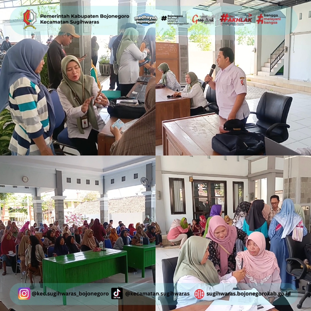 Kecamatan Sugihwaras Lanjutkan Digitalisasi Bansos, Hari Kedua Bersama Desa Balongrejo