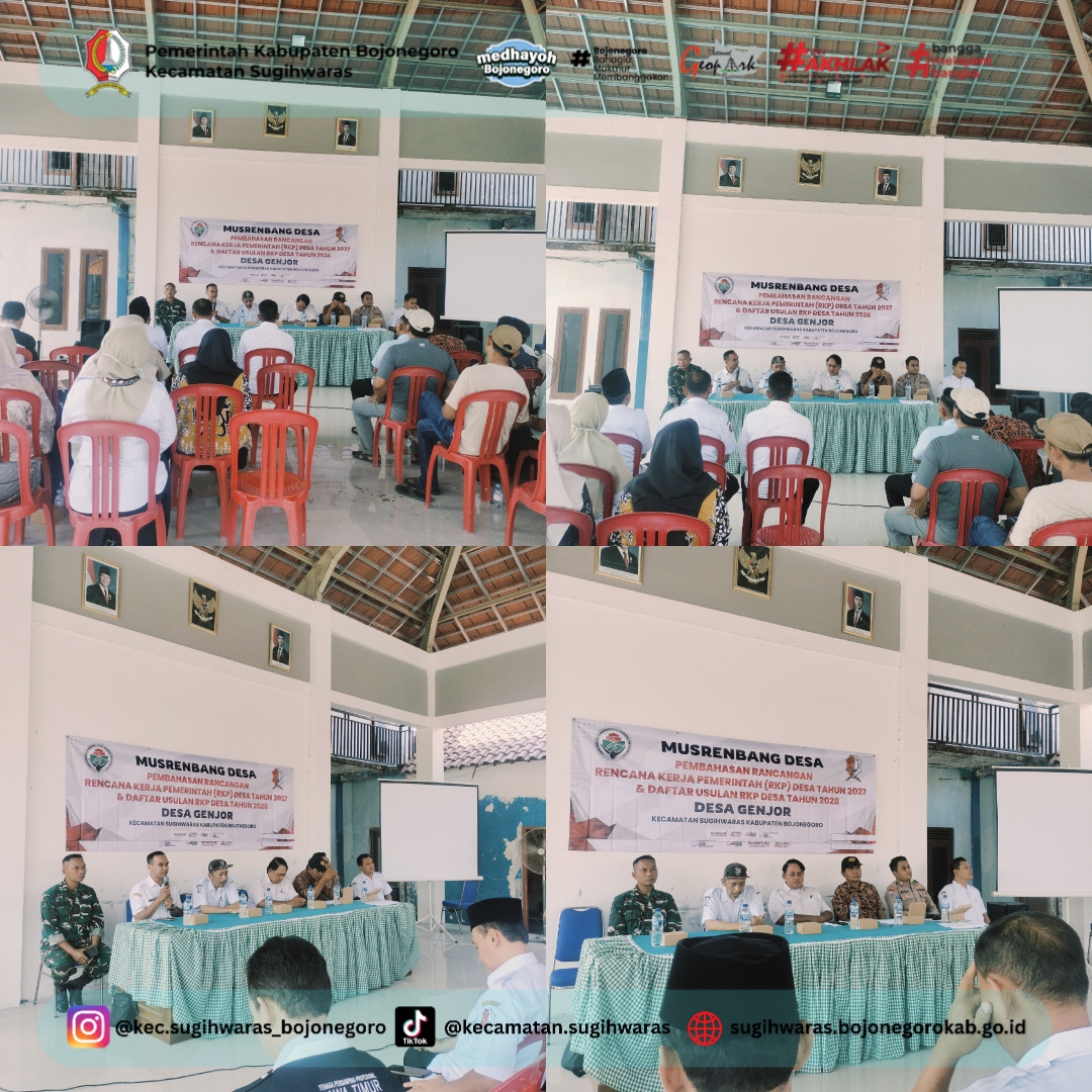 Kecamatan Sugihwaras Dorong Perencanaan Pembangunan Desa Genjor Tahun 2027