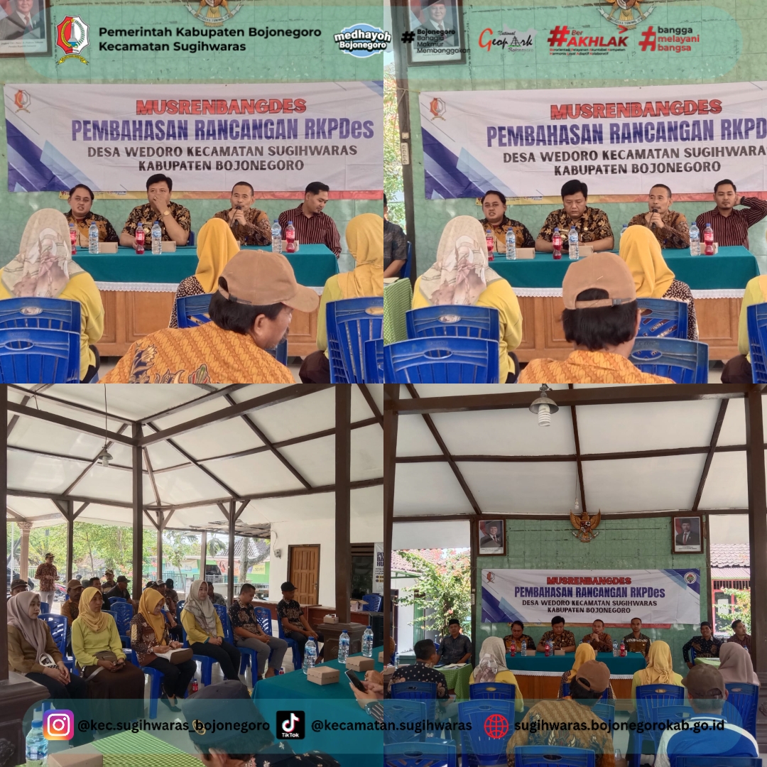 Kecamatan Sugihwaras Dorong Penyusunan RKPDes Desa Wedoro Tahun 2027