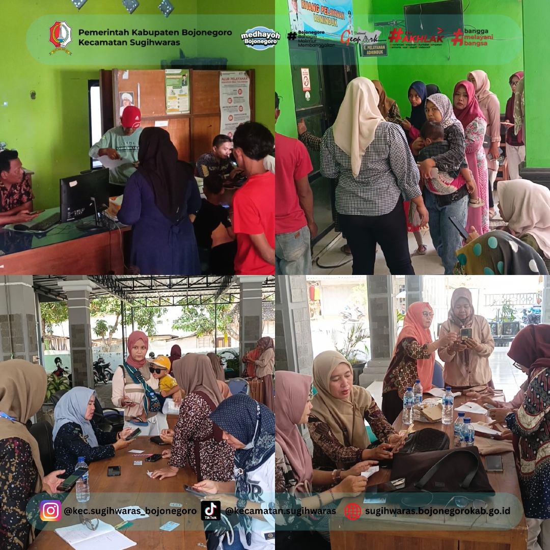 Kecamatan Sugihwaras Lanjutkan Percepatan Digitalisasi Bansos di Desa Bareng