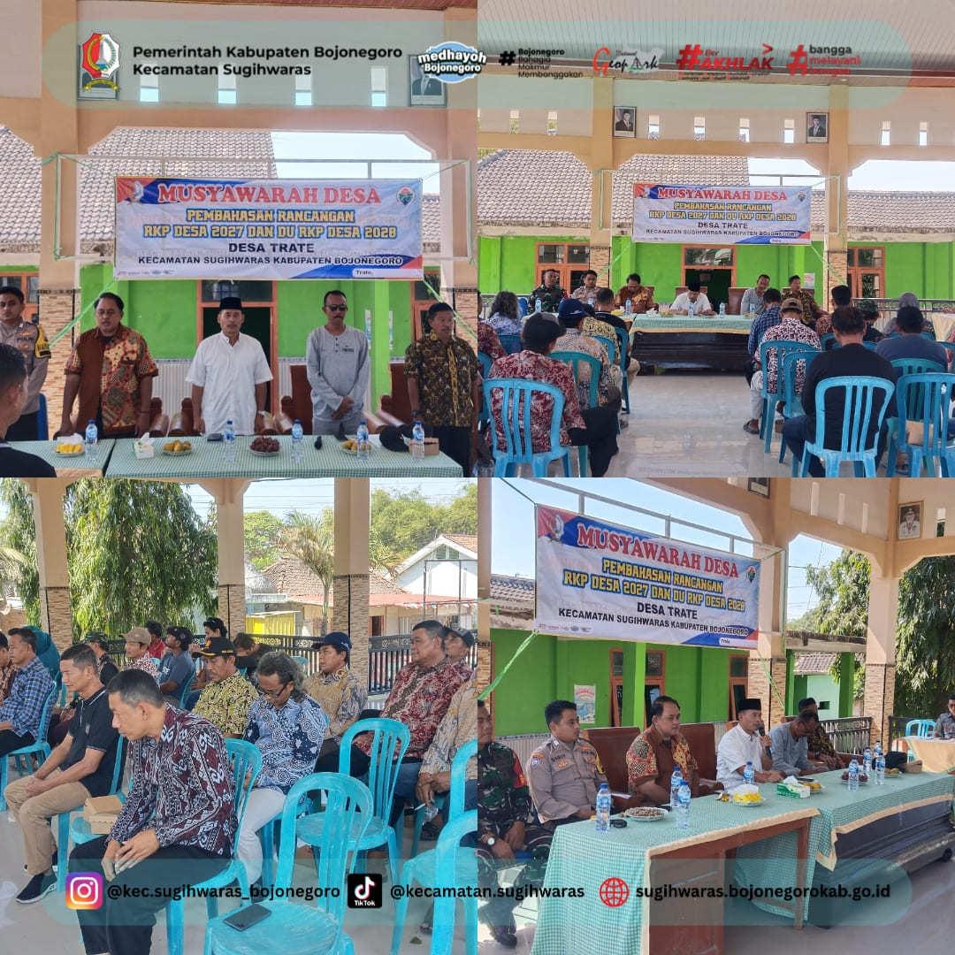 Kecamatan Sugihwaras Dorong Penyusunan RKPDes Desa Trate Tahun 2027