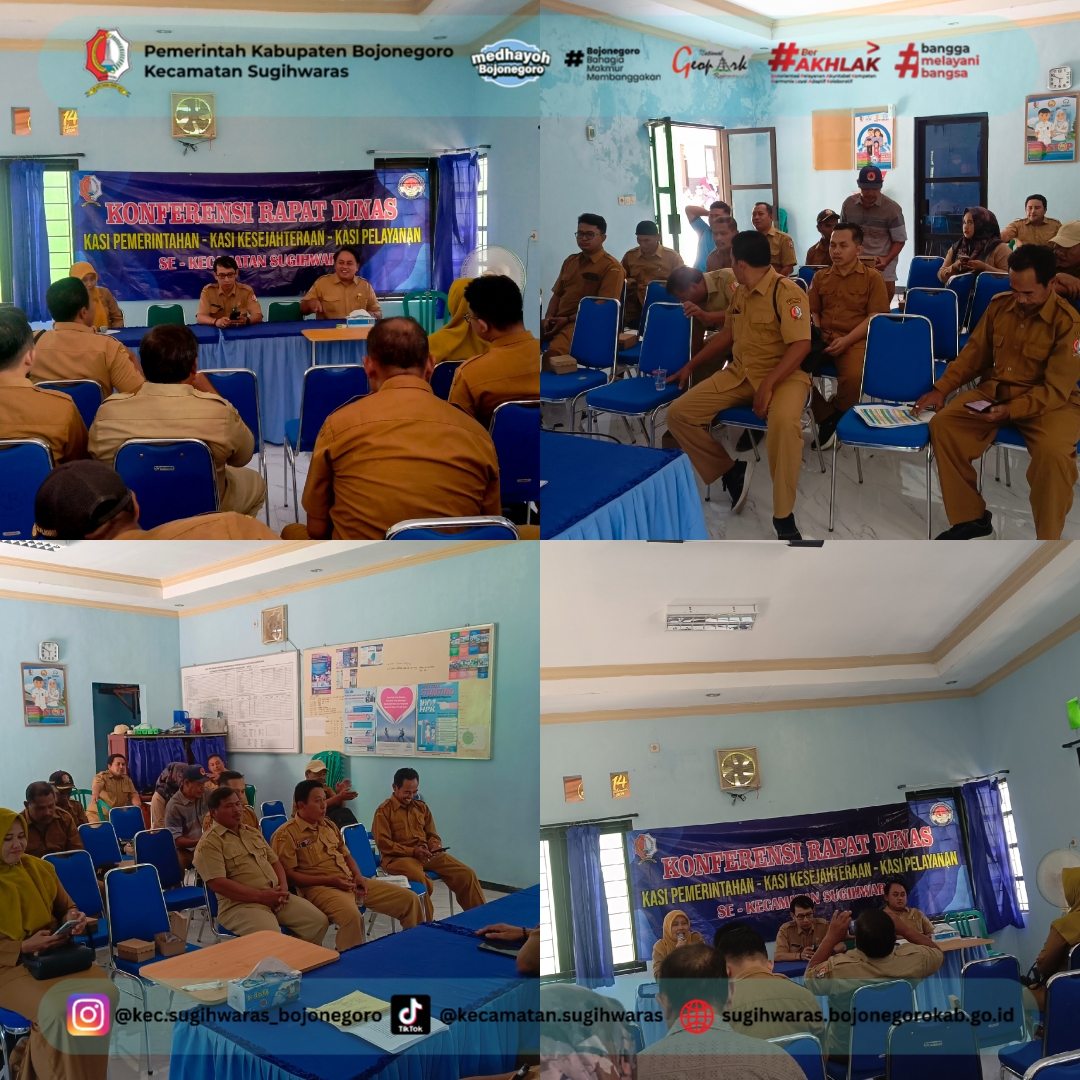 Rapat Dinas Kec. Sugihwaras: Sinergi Wujudkan Pelayanan Prima!