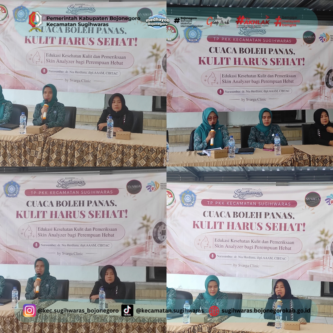 Cuaca Panas, TP PKK Sugihwaras Gelar Edukasi Kulit & Cek Skin Analyzer Gratis!